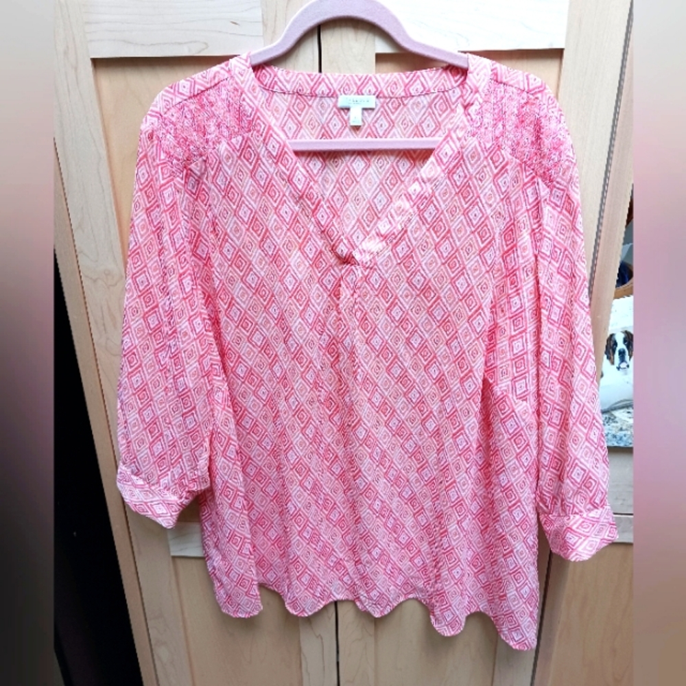 Talbots summer blouse size 3x